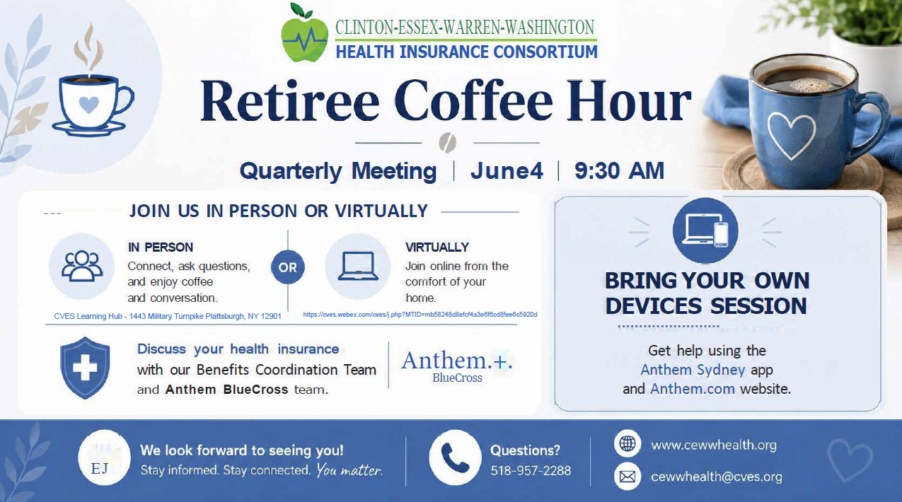 Retiree Coffee Hour flyer