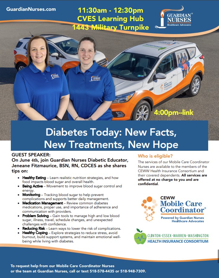 Diabetes classes flyer